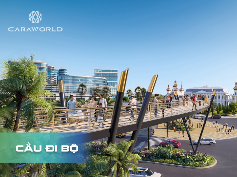 Cầu đi bộ - Phân khu Sông Town - Caraworld Cam Ranh